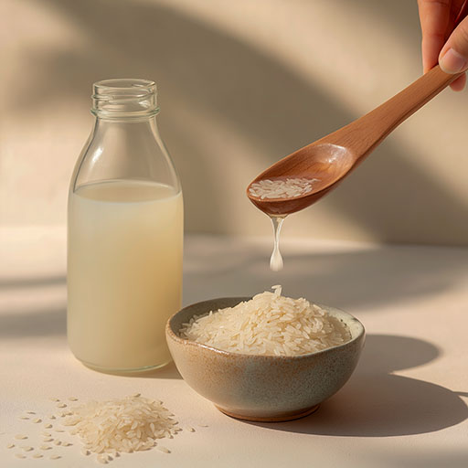 Tónico facial casero con agua de arroz
